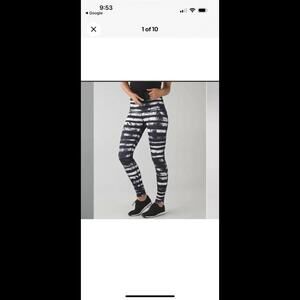 Lululemon leggings XS black and white